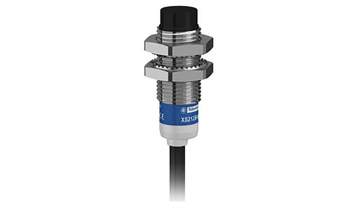 Telemecanique Sensors Inductive Barrel-Style Proximity Sensor, M12 x 1, 8 mm Detection, NPN Output, 12 → 24 V