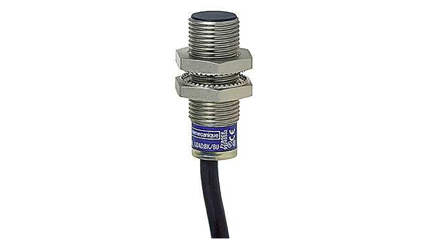 Sensor de proximidad Telemecanique Sensors, M12 x 1, alcance 2 mm, salida PNP NA/NC, 12 → 24 V dc, IP68, 5kHz