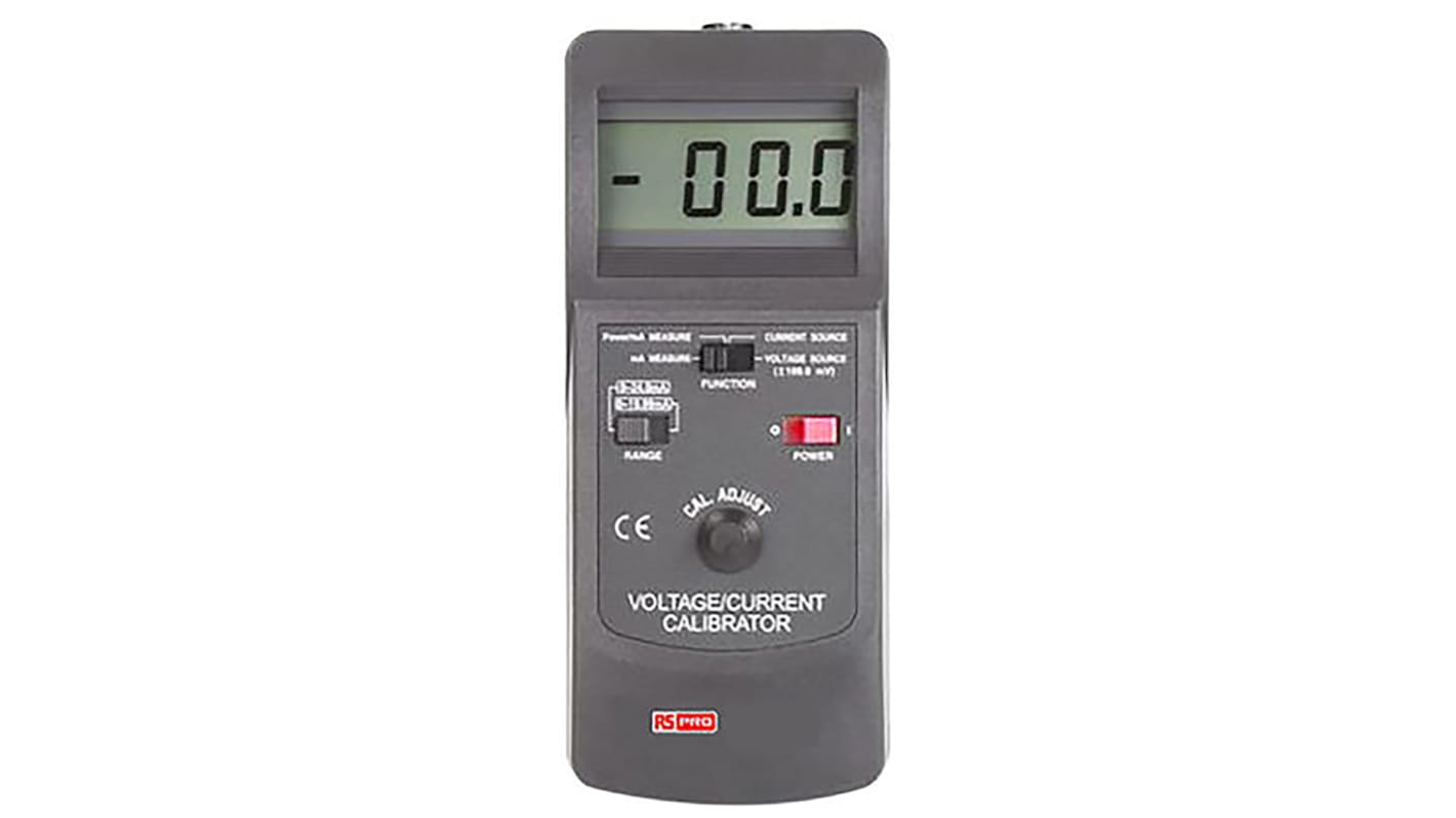 Calibrateur de courant et de tension RS PRO CC421-G, +199.9mV c.c., 24mA, Etalonné RS