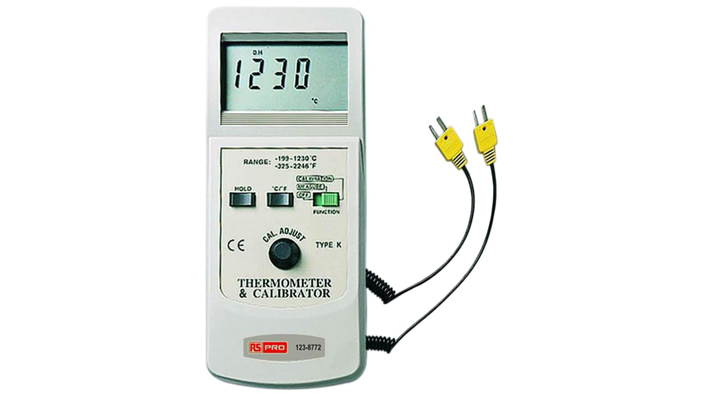 Calibrateur pour thermocouple, Type K, RS PRO, TC920, Etalonné RS