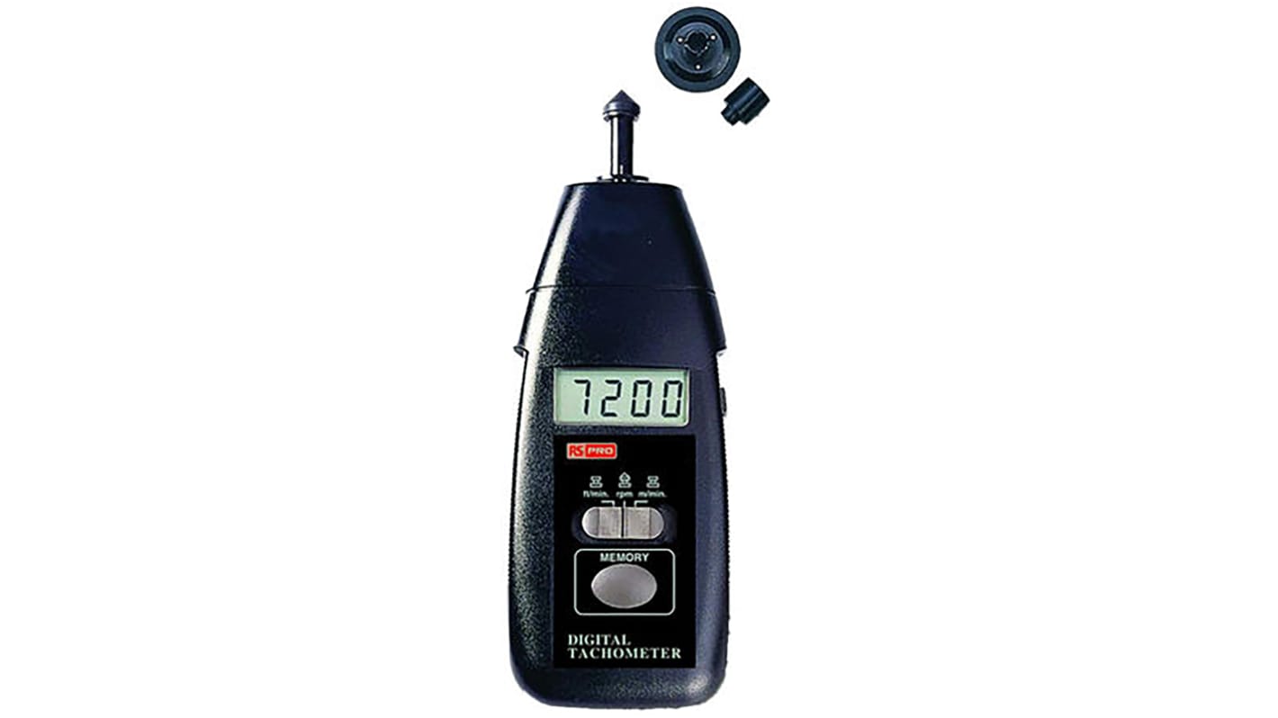 Tachimetro A contatto RS PRO DT-2235B, 19999giri/min, Cert. ISO