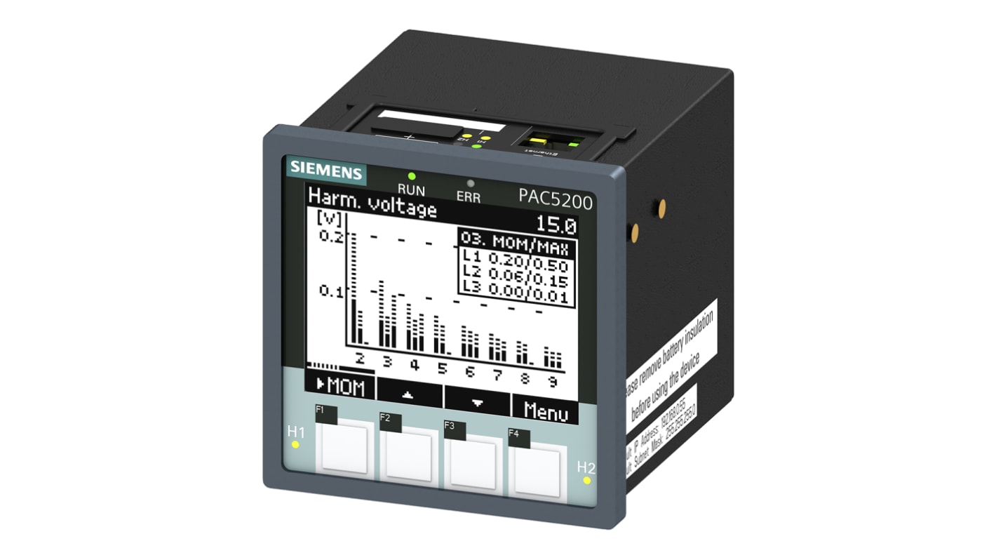 Siemens SENTRON PAC5200 Energiemessgerät LCD 94mm x 94mm, Impulsausgang