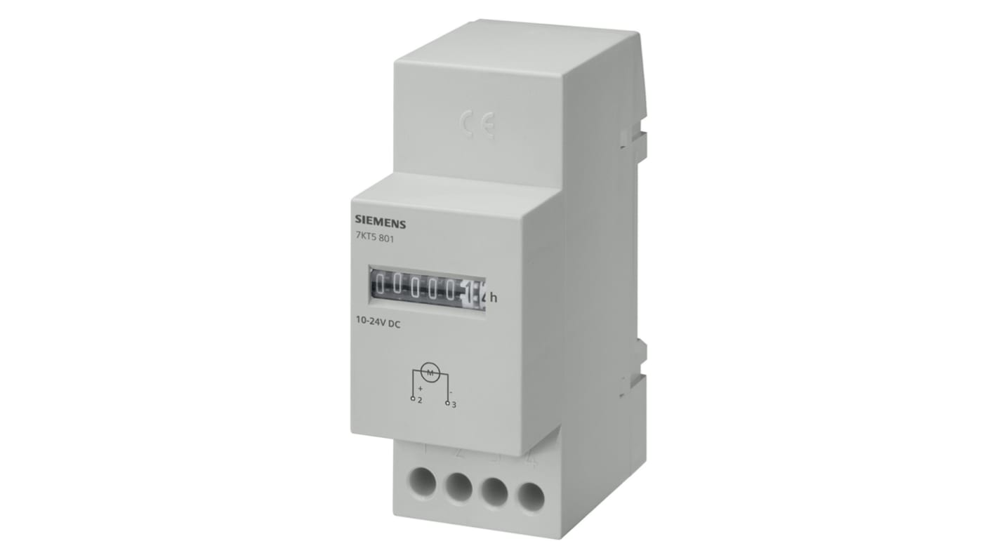 Compteur Siemens SENTRON Impulsions 24 V c.c. Mécanique 7 digits