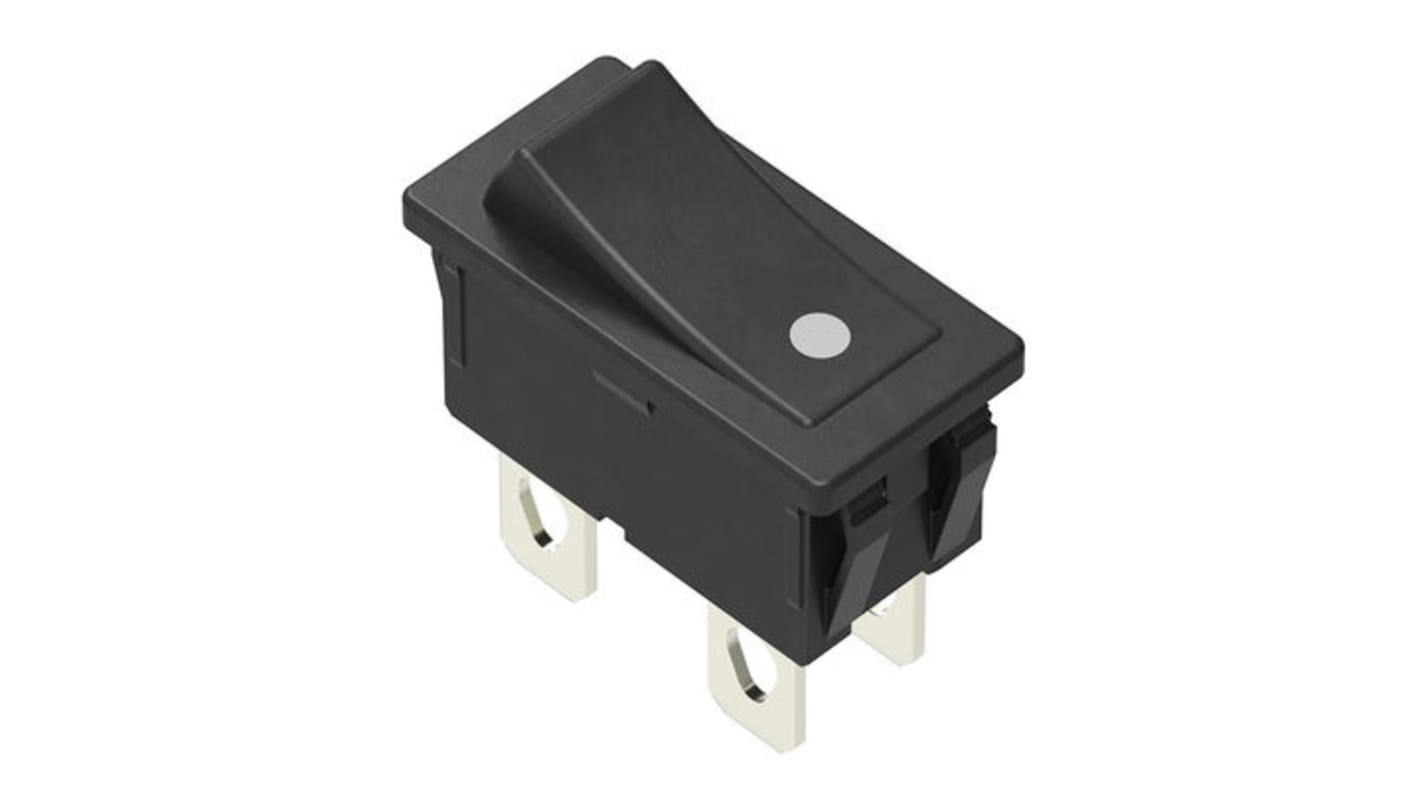 Alps Alpine DPST, Latching Rocker Switch Panel Mount