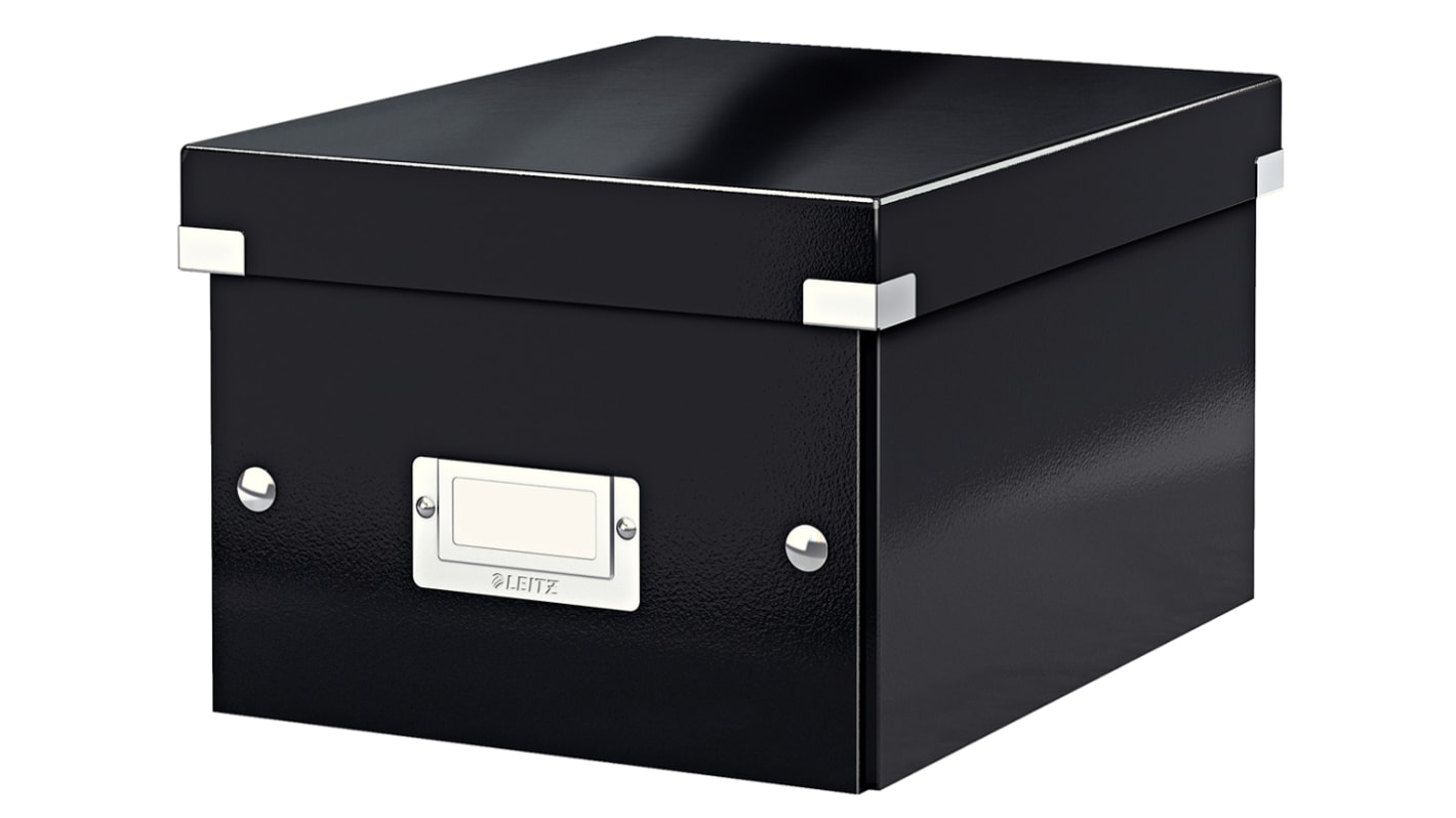 60430095 Leitz Black 1 Compartment A5 Archive Box, H160mm x W220mm x