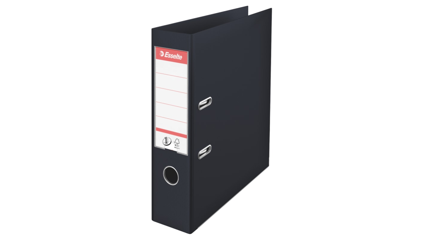 811370 Esselte Black A4 Lever Arch Ring Binder RS
