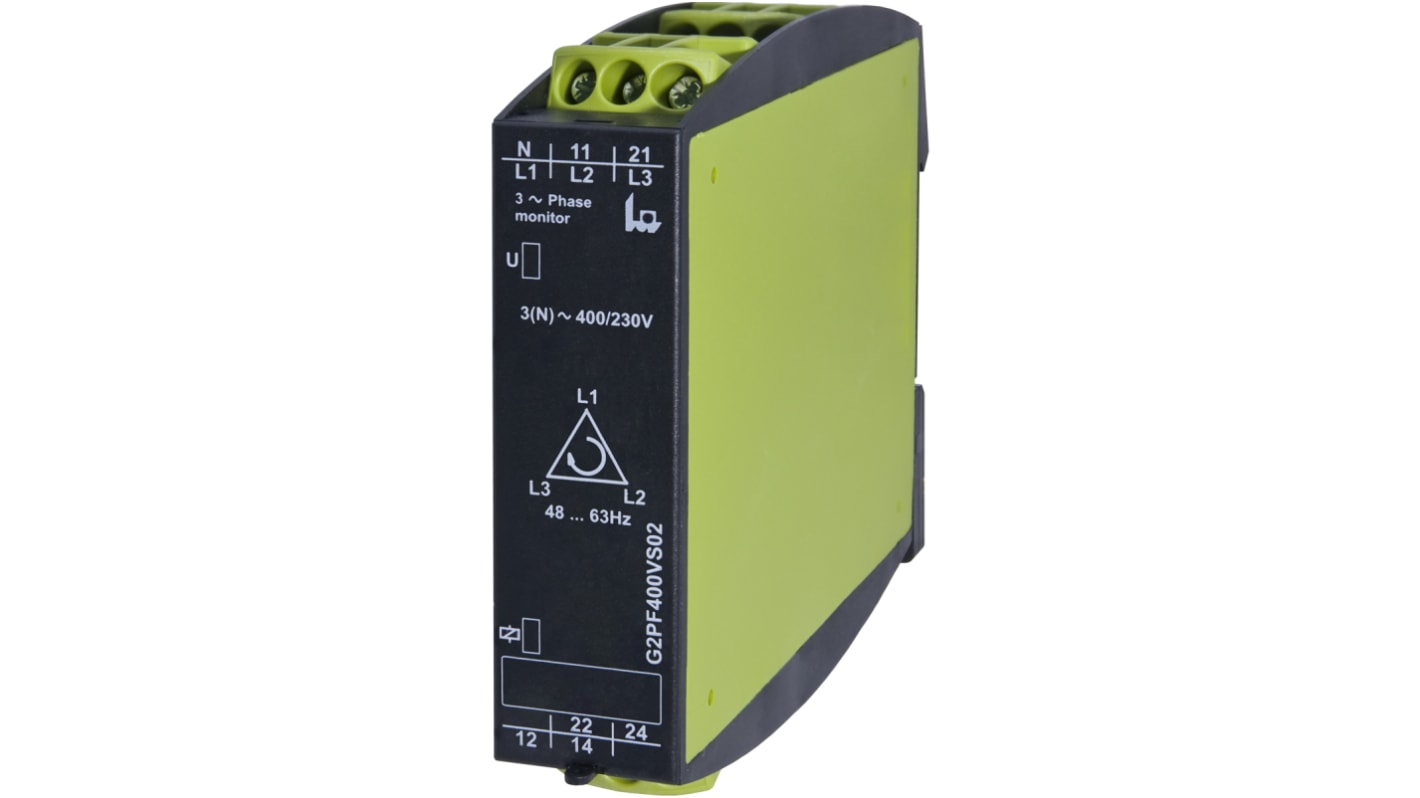 G2PF400VS02 Tele Phase, Voltage Monitoring Relay, 3 Phase, DPDT