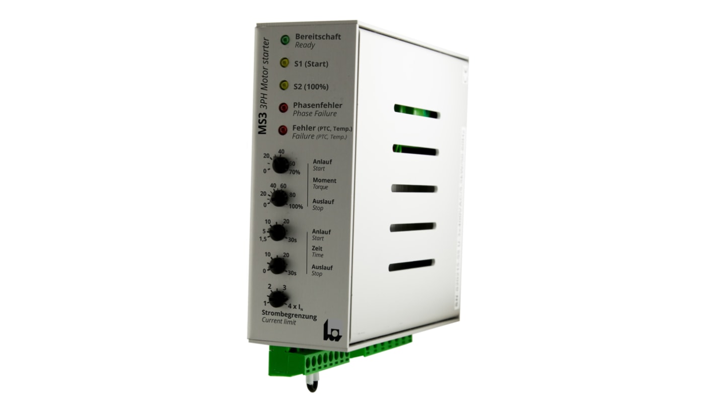 Tele Soft Starter, Soft Start, 5.5 kW, 400 V ac, 3 Phase, IP40