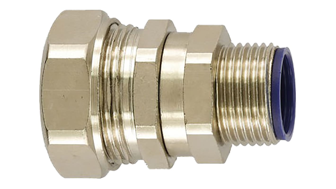 Flexicon Swivel, Conduit Fitting, 16mm Nominal Size, M20, Brass