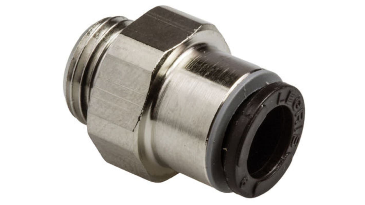 Legris LF3000 Series Straight Threaded Adaptor, G 1/2 Male to Push In 16 mm, Threaded-to-Tube Connection Style