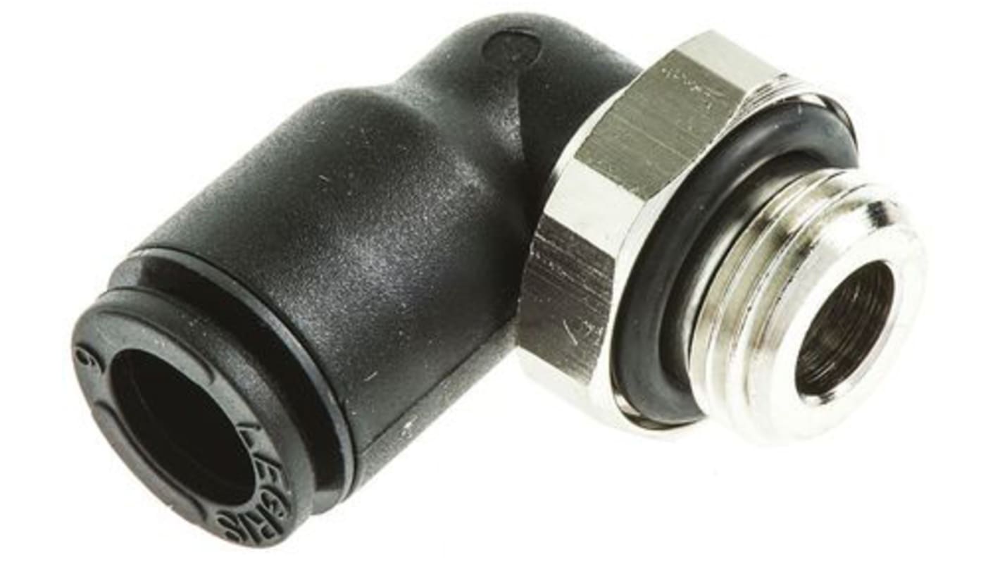 Legris LF3000 Winkelgewindeadapter, Gewinde-zu-Rohr, Kunststoff, G1/2 Stecker, 20 bar