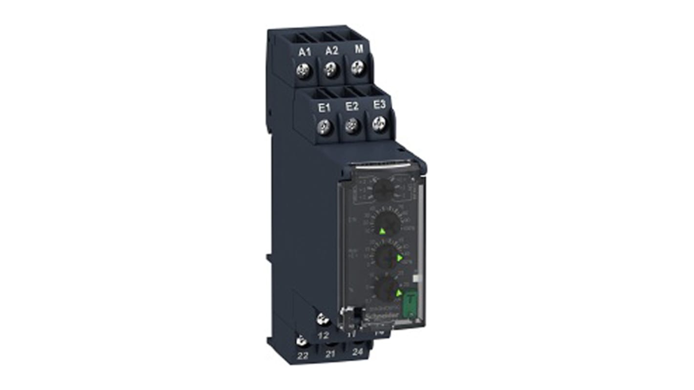 Relé de supervisión de Tensión Schneider Electric serie Harmony Control, DPDT, 1 fase, para carril DIN