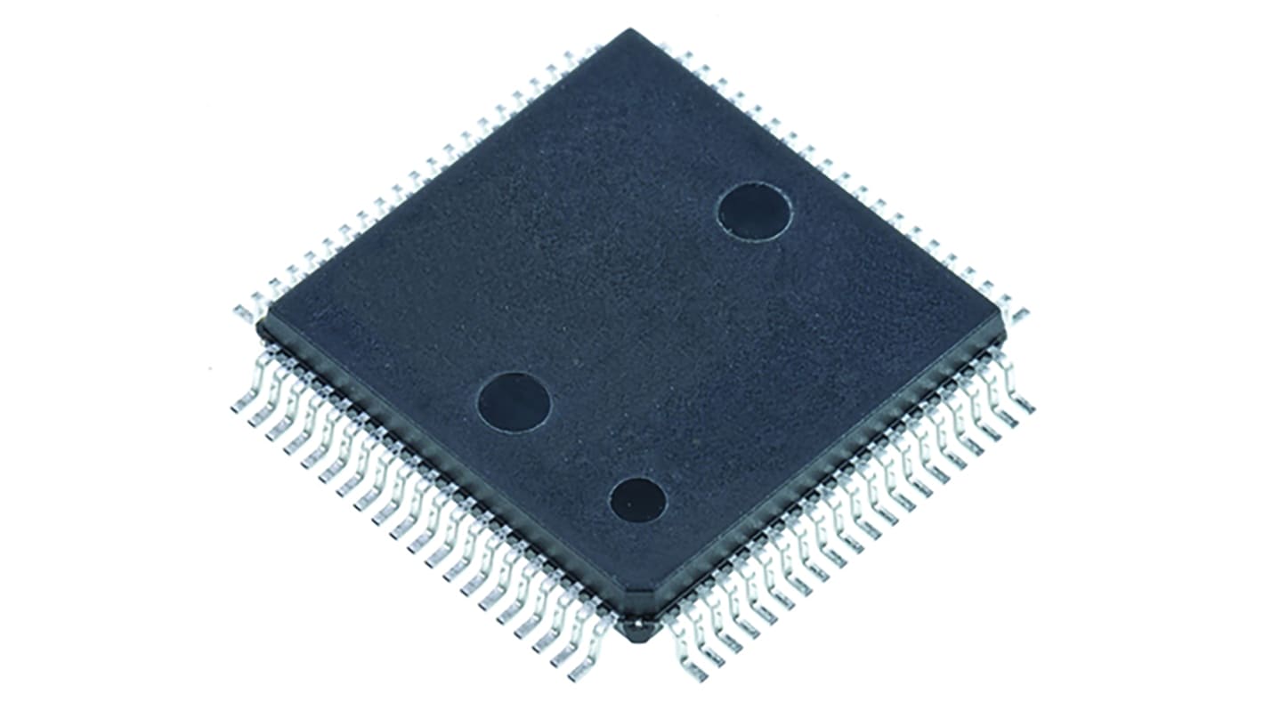 Mikrokontroler Renesas Electronics RX62T LQFP 80-pinowy Montaż powierzchniowy RX 128 kB 32bit 100MHz RAM:8 kB Flash 5 V
