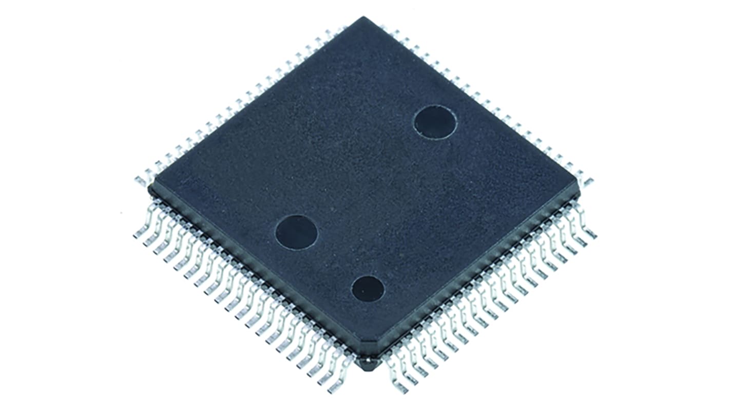 Mikrokontroler Renesas Electronics RX210 LQFP 80-pinowy Montaż powierzchniowy RX 64 kB 32bit 50MHz RAM:12 kB Flash 1,62