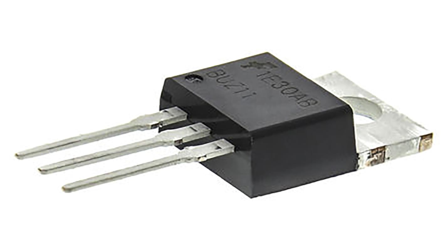 MOSFET onsemi BUZ11_NR4941, VDSS 50 V, ID 30 A, TO-220AB de 3 pines, config. Simple