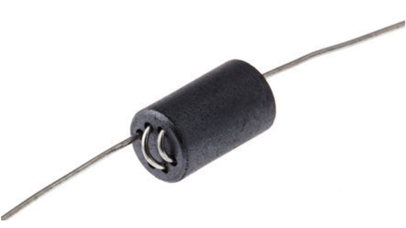 Wurth Elektronik Ferrite Bead, 6 (Dia.) x 10mm (Axial), 702Ω impedance at 25 MHz, 773Ω impedance at 100 MHz