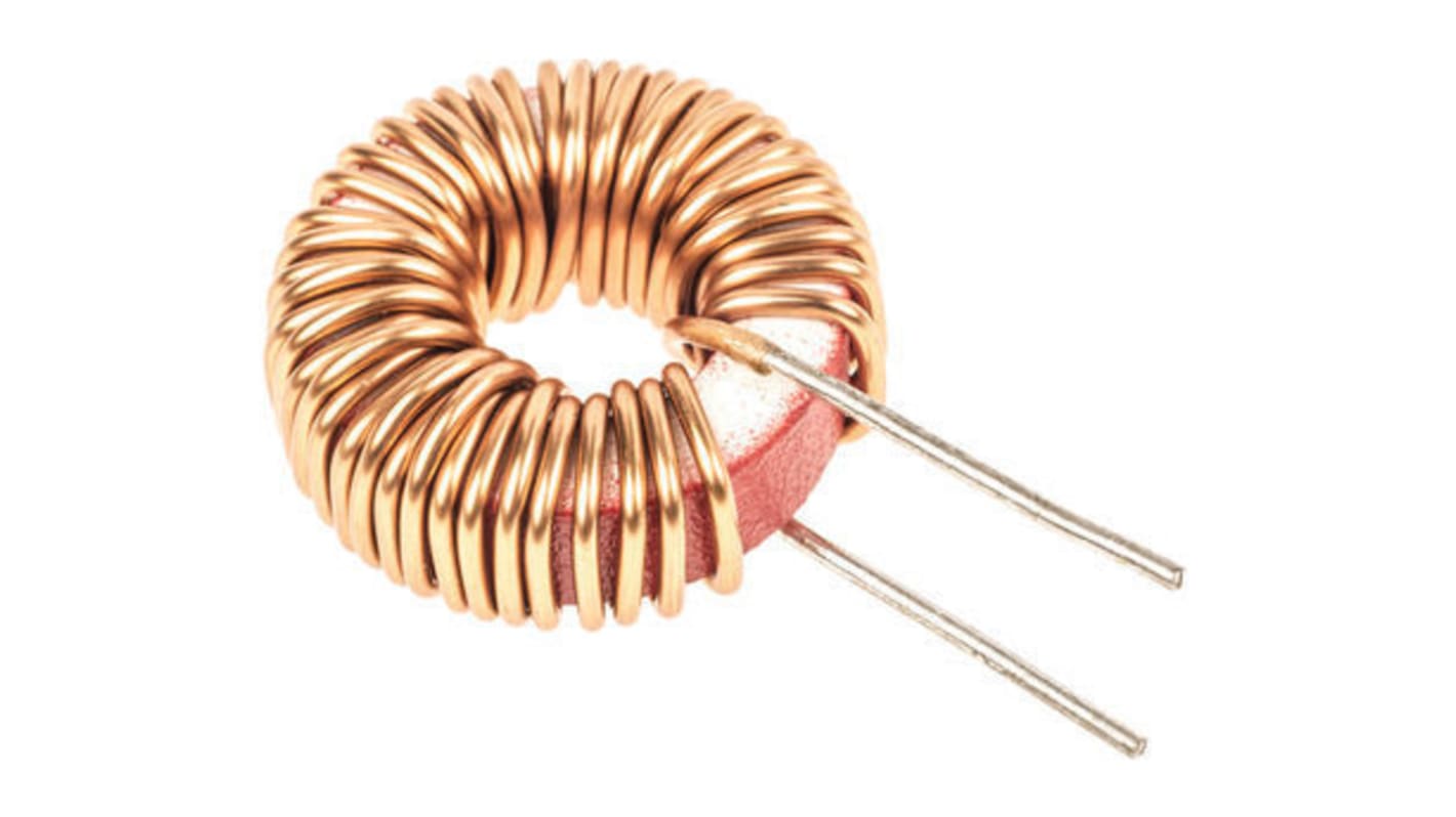 Wurth 100 μH ±20% Iron Powder Toroidal Inductor, 6A Idc, 35mΩ Rdc, WE-FI