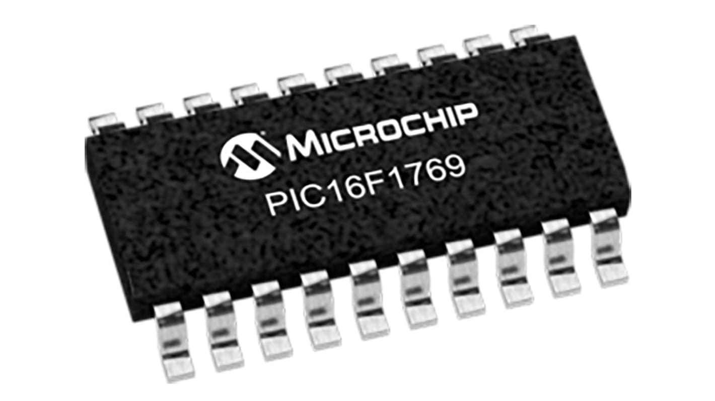 Microcontrolador Microchip PIC16F1769-I/SO, núcleo PIC de 8bit, RAM 1,024 kB, 16MHZ, SOIC de 20 pines