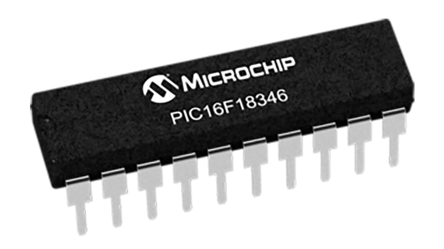 Microcontrôleur, 8bit, 2 Ko RAM, 28 kB, 32MHz, , DIP 20, série PIC16