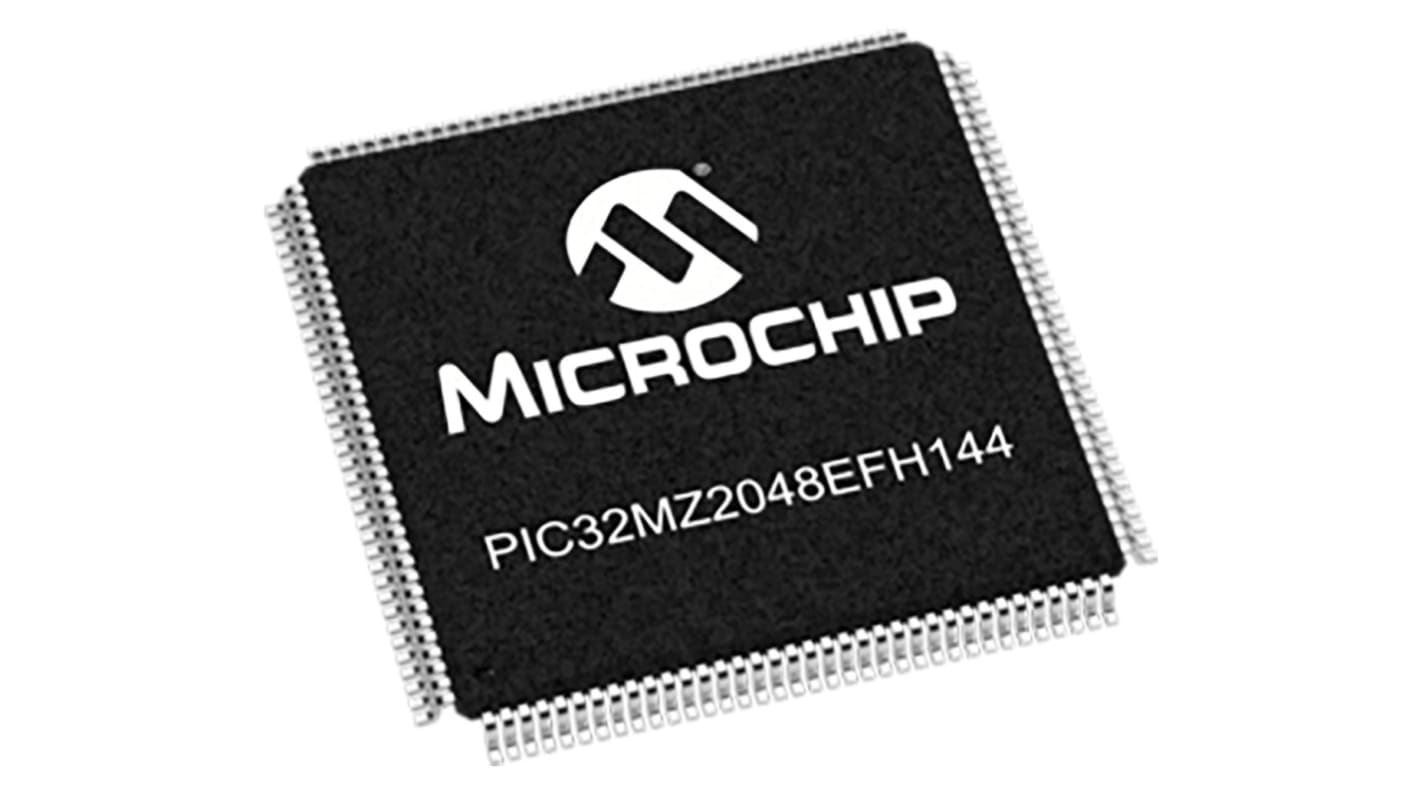 Microchip Mikrocontroller AEC-Q100 PIC32MZ PIC 32bit SMD 2,048 MB LQFP 144-Pin 200MHz 512 KB RAM USB