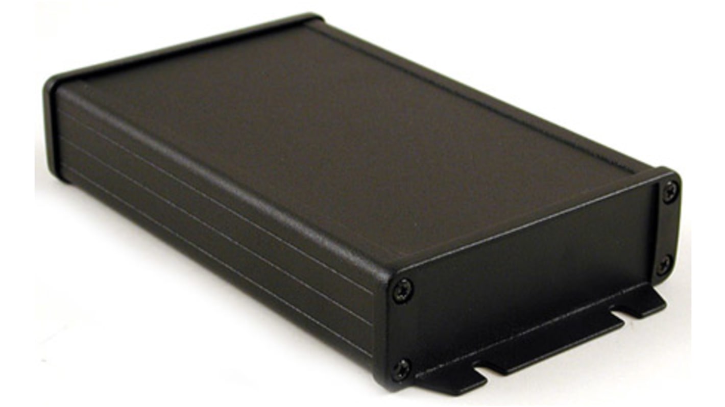 Hammond 1457 Series Black Aluminium Enclosure, IP54, 34.9 x 106.9 x 191.6mm