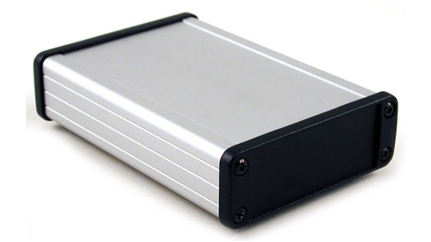 Caja Hammond de Aluminio Anodizado de plata, 87 x 131.2 x 31.4mm, IP65