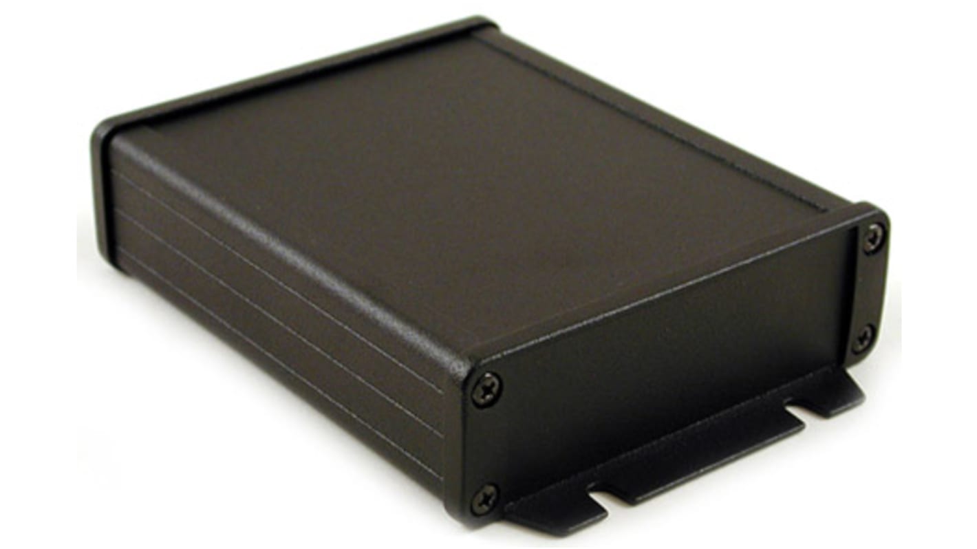 Caja Hammond de Aluminio Negro, 34.9 x 106.9 x 151.6mm, IP54