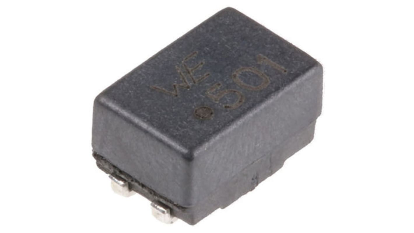 Wurth Elektronik WE-SL2 Stromkompensierte SMD Drossel, 2 x 500 μH / 1 kHz, 2 x 0.15Ω, 1 A, 9.2 x 6 x 5mm, -40 °C