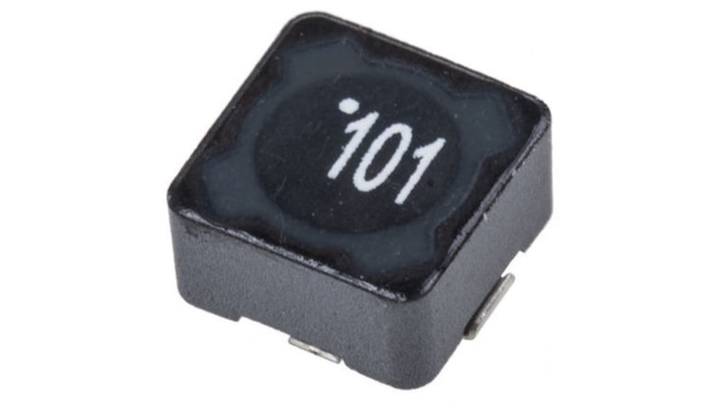 Inductance bobinée CMS 100 μH, 790mA max , 7345, dimensions 7.3 x 7.3 x 4.5mm, Blindé, série WE-PD