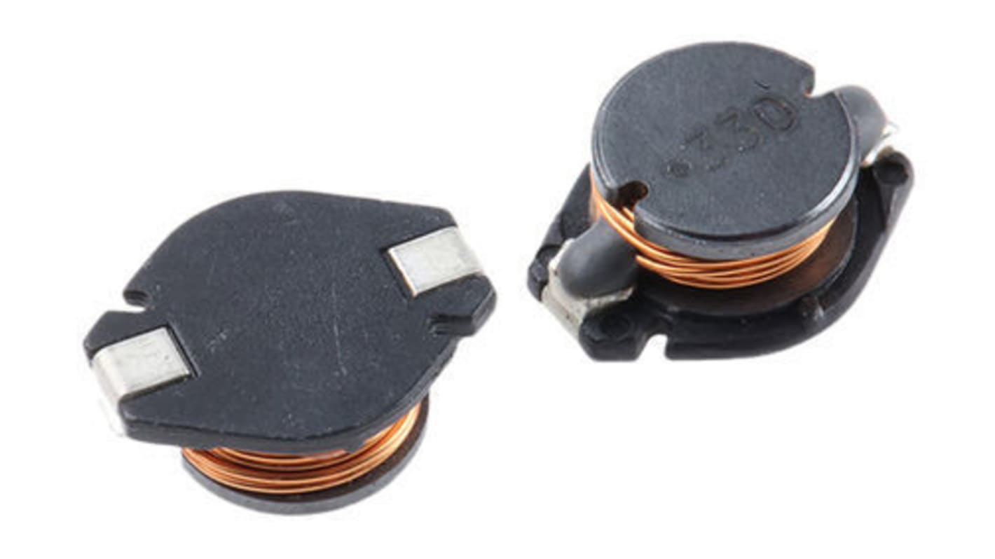 Wurth, WE-PD4 Wire-wound SMD Inductor with a Ferrite Core, 33 μH ±10% Wire-Wound 2.3A Idc