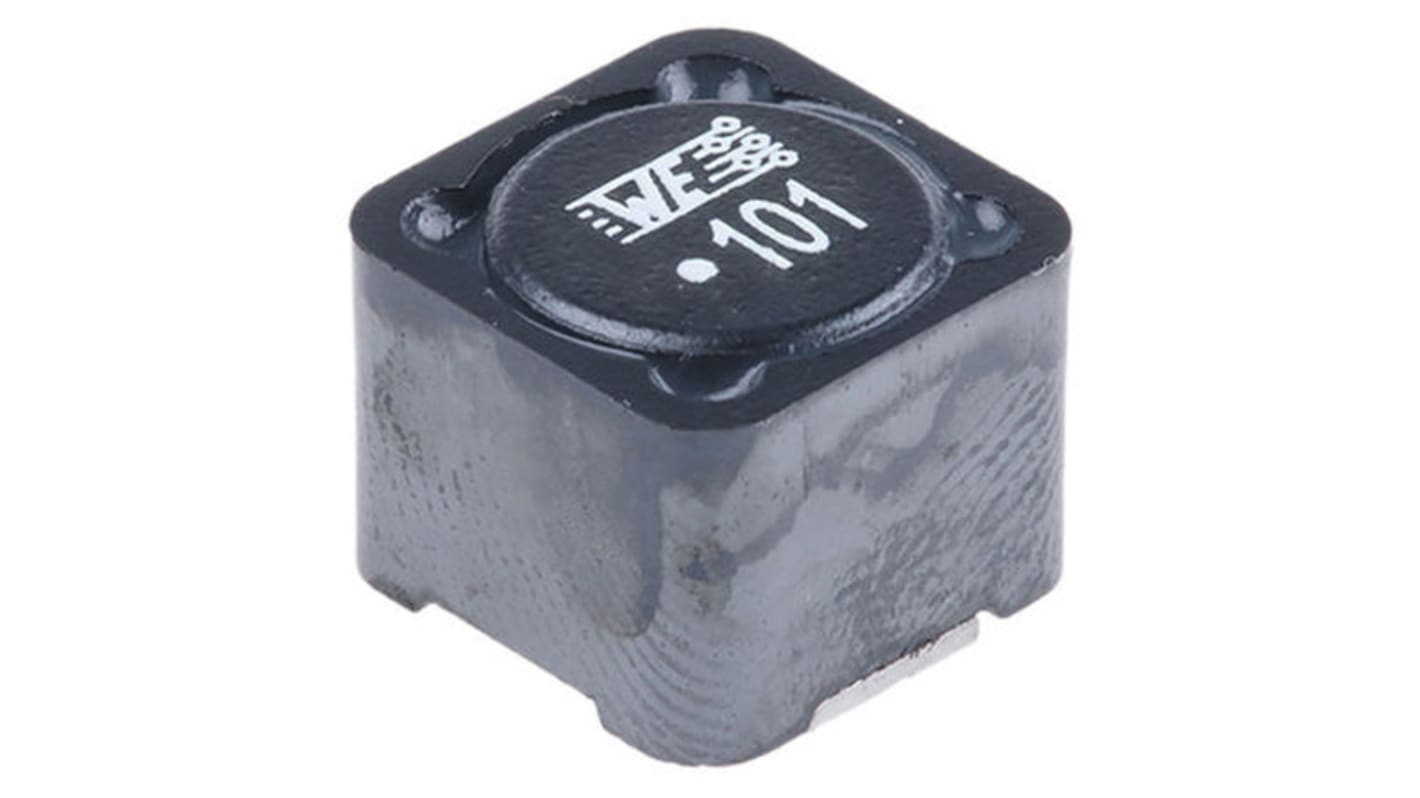 Wurth, WE-PD, 1210 Shielded Wire-wound SMD Inductor 100 μH ±20% Wire-Wound 2.5A Idc