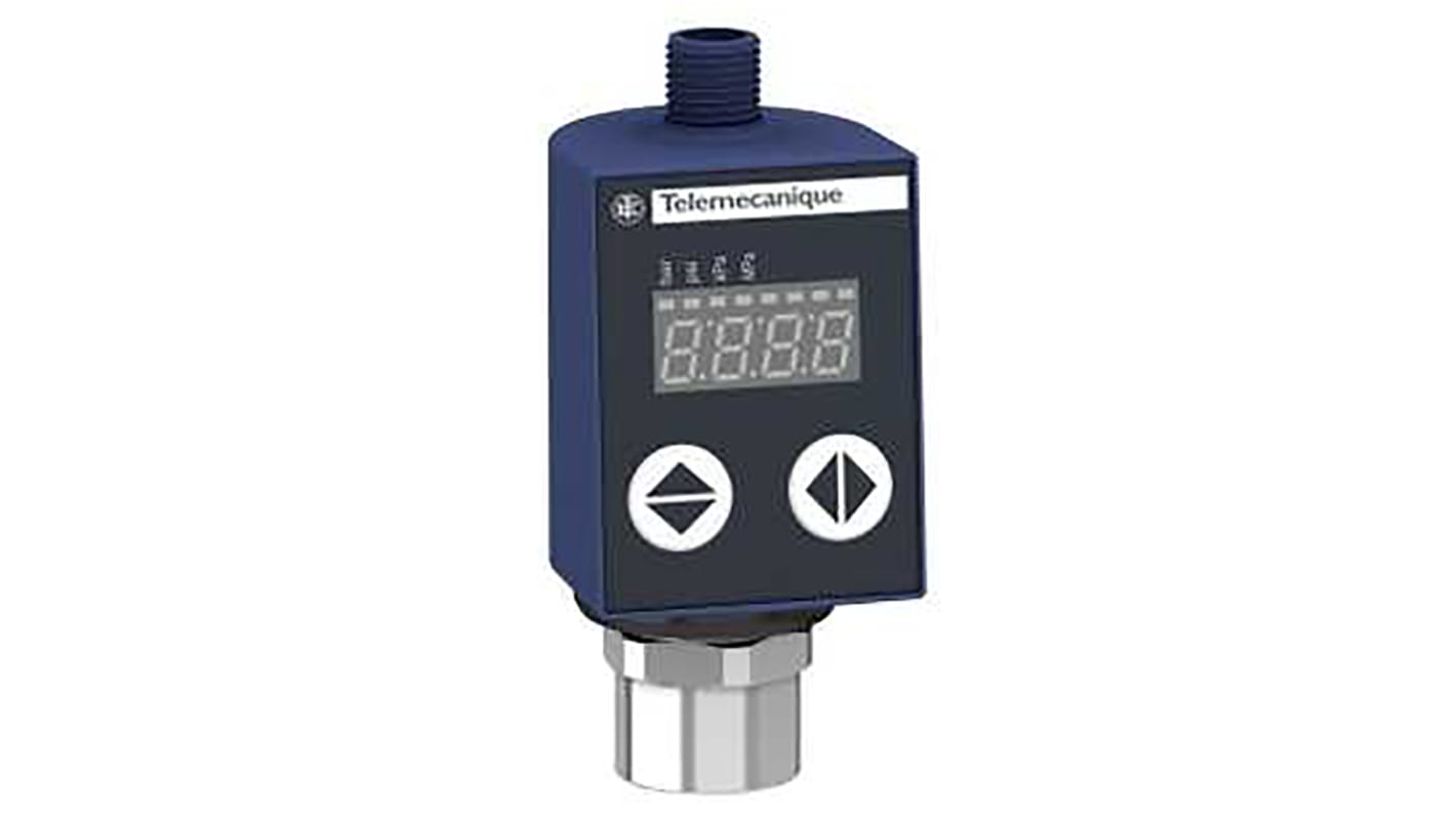 Sensor de presión Telemecanique Sensors, 0bar → 16bar, G1/4, 24 V dc, salida analógica, para Aire, agua dulce, aceite