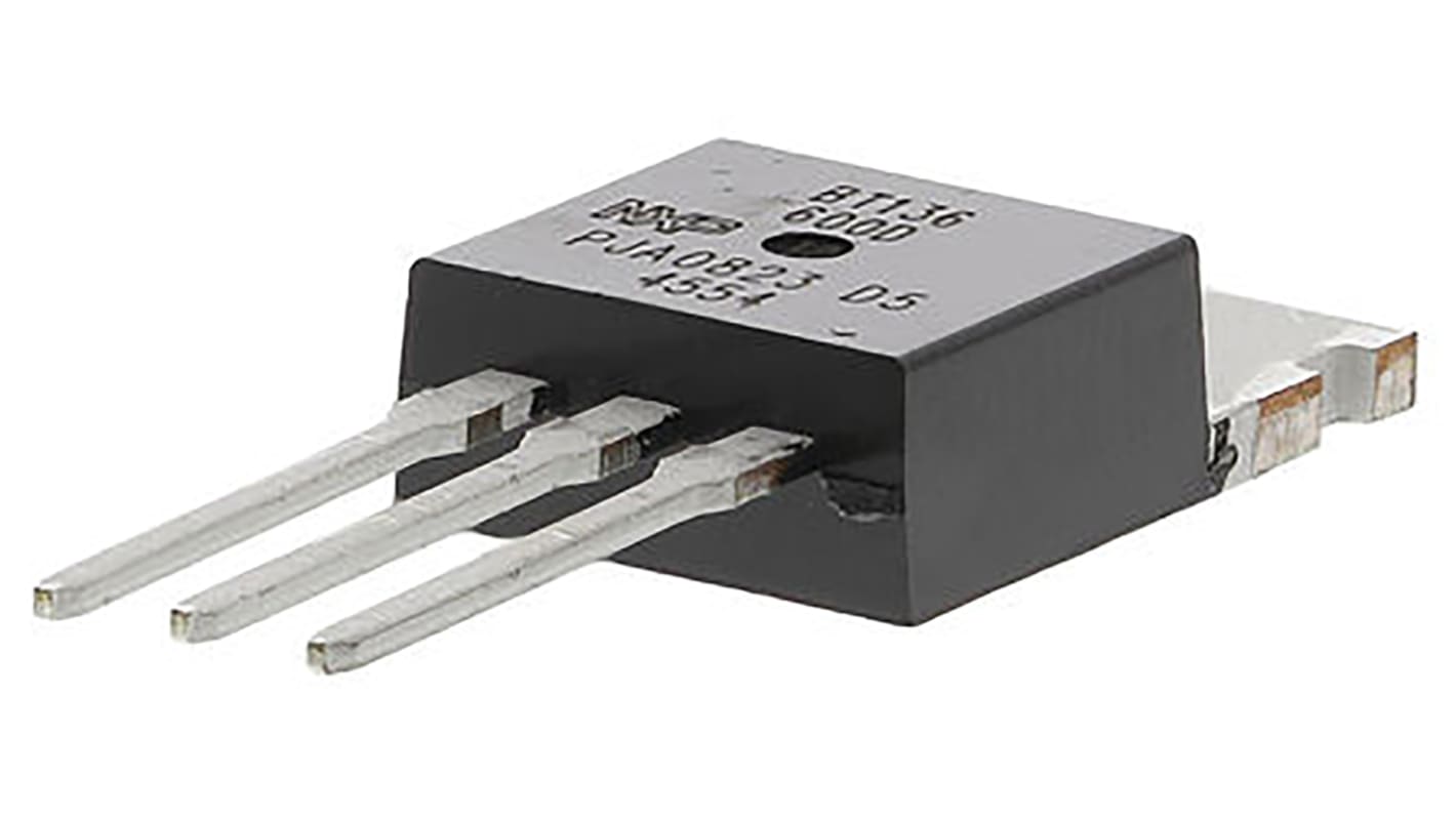 TRIAC 600V, 600V 4A, kapu indítófesz.: 1.5V, 10mA, TO-220AB, 3-tüskés