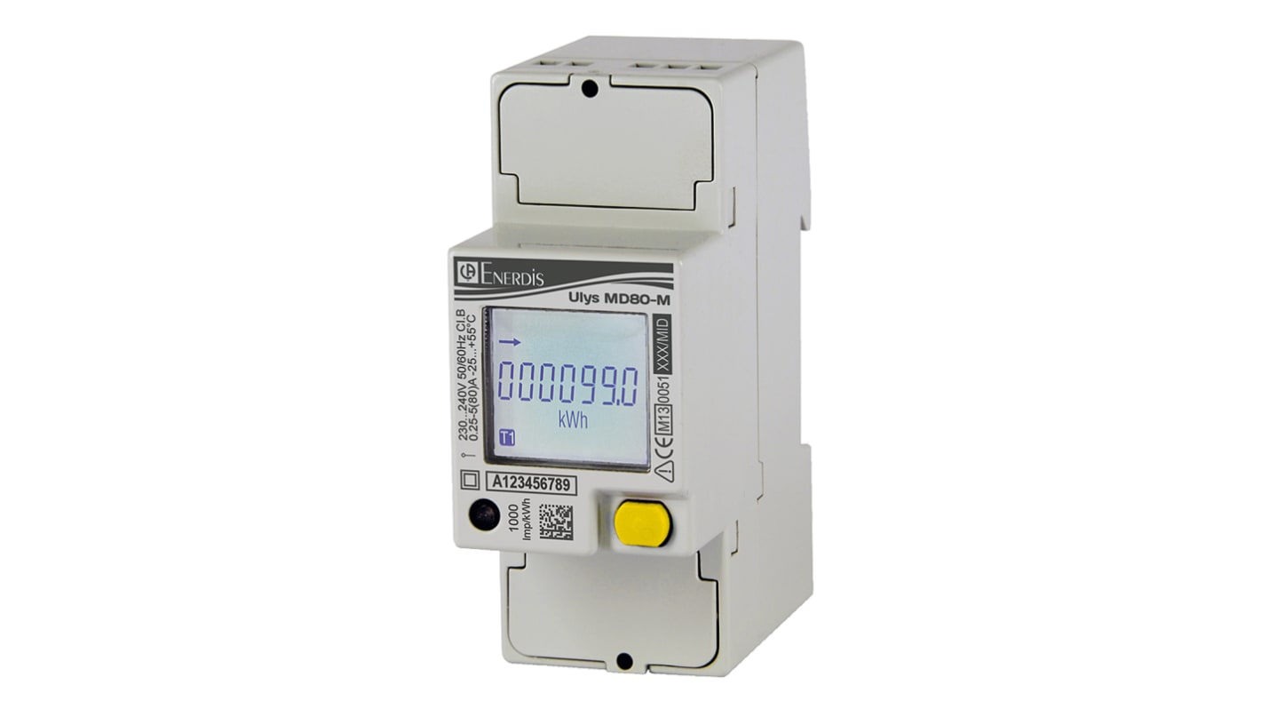 Medidor de energía Chauvin Arnoux Energy serie ULYS, display LCD, con 8 dígitos, 1 fase