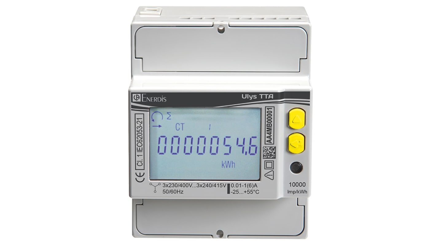 Medidor de energía Chauvin Arnoux Energy serie ULYS, display LCD, con 8 dígitos, 3 fases