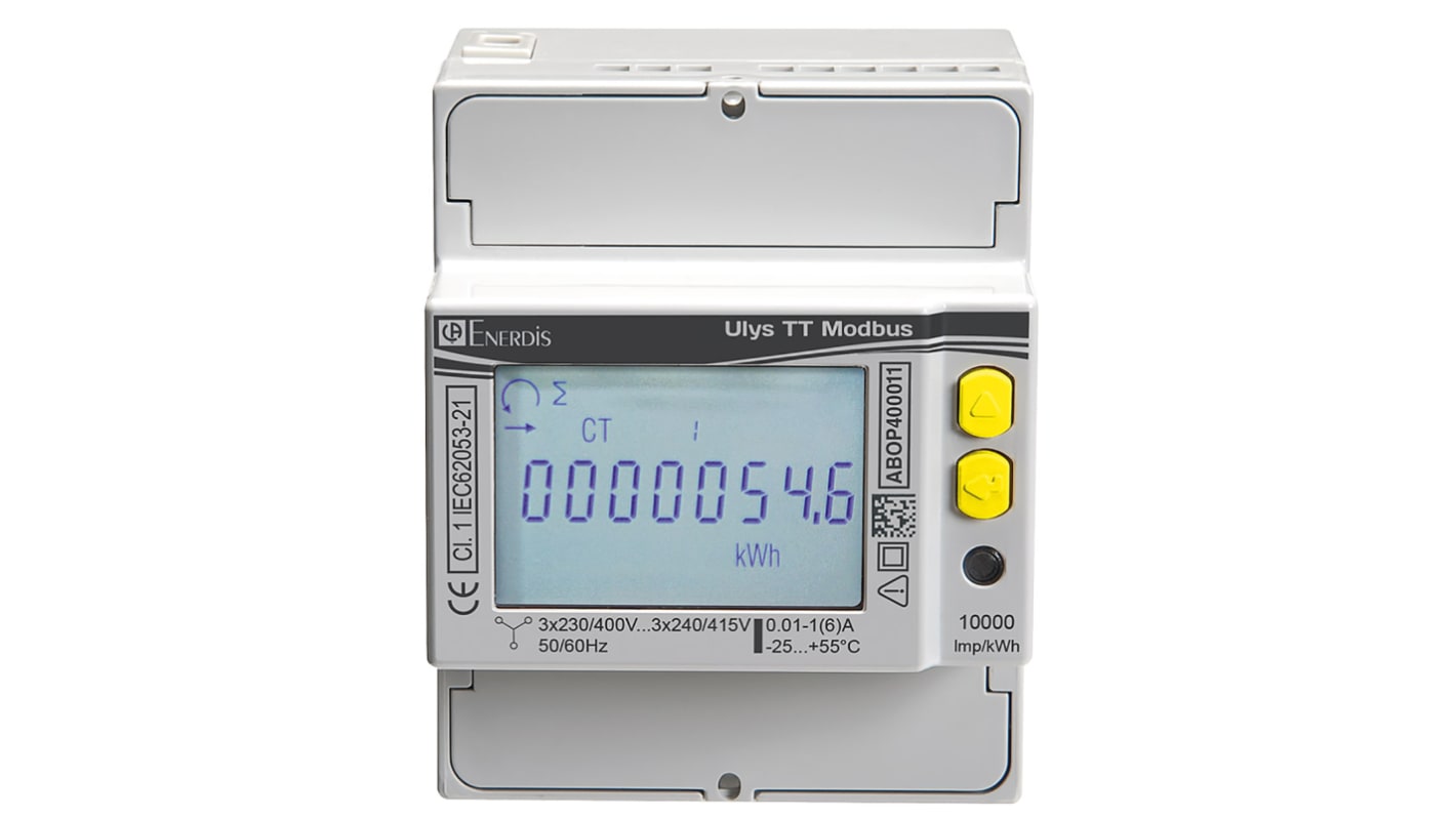 Medidor de energía Chauvin Arnoux Energy serie ULYS, display LCD, con 8 dígitos, 3 fases