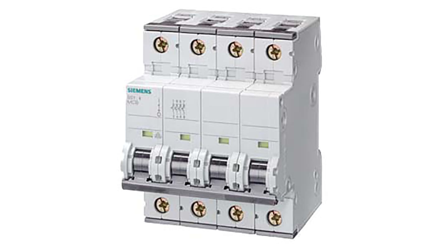 Interruttore magnetotermico Siemens 4P 6A 10 kA, Tipo D