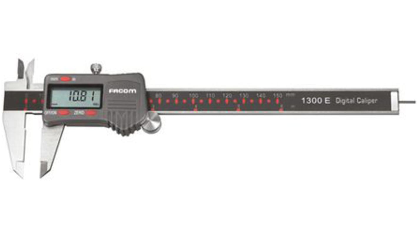 Facom Digitaler Messschieber metrisch & zöllig 150mm / ±0,01 mm, DKD/DAkkS-kalibriert