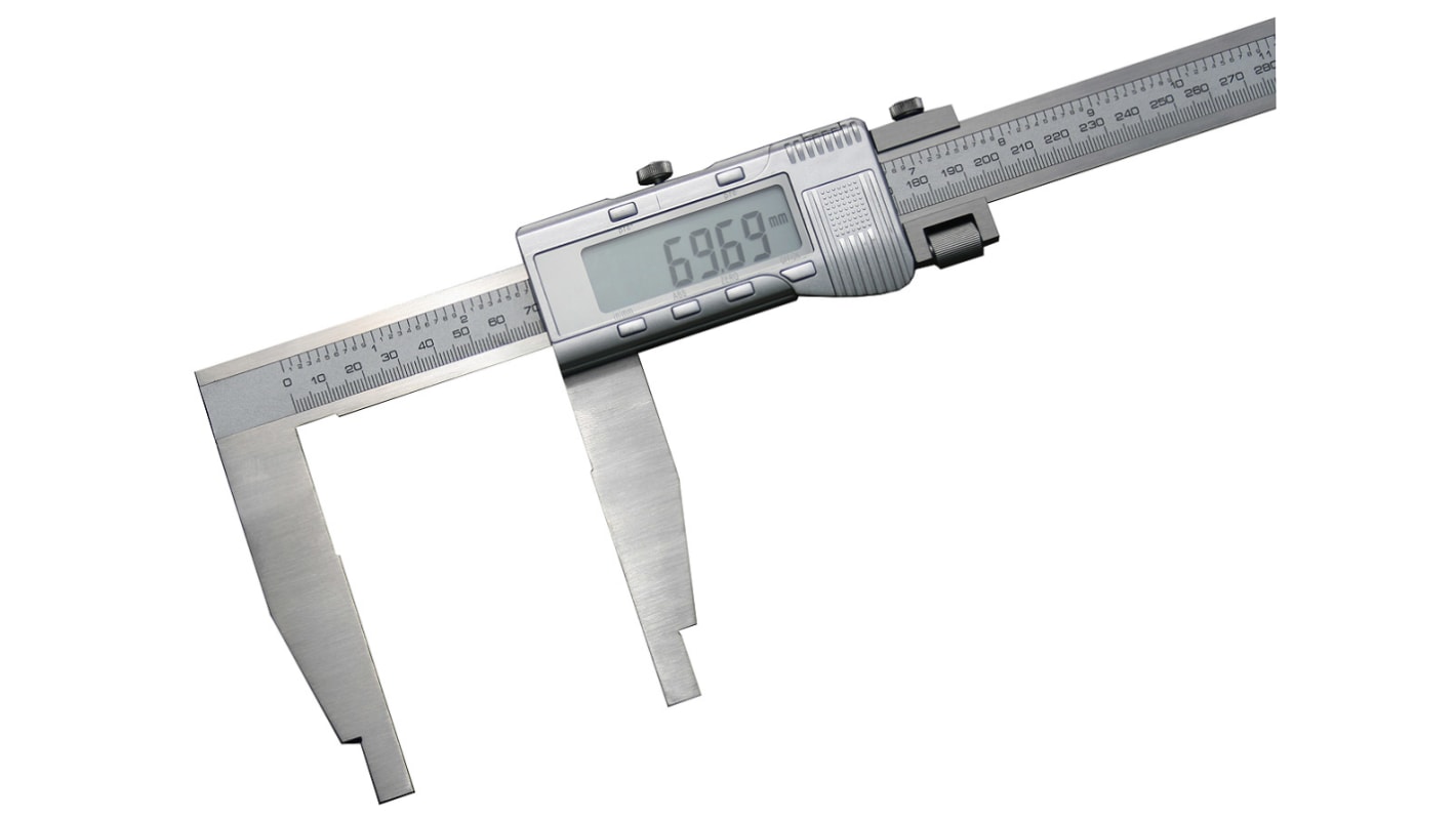 Suwmiarka 600mm Sprawdzian szczękowy cyfrowy RS PRO Cyfrowe 0,01 mm, z kalibracją ISO