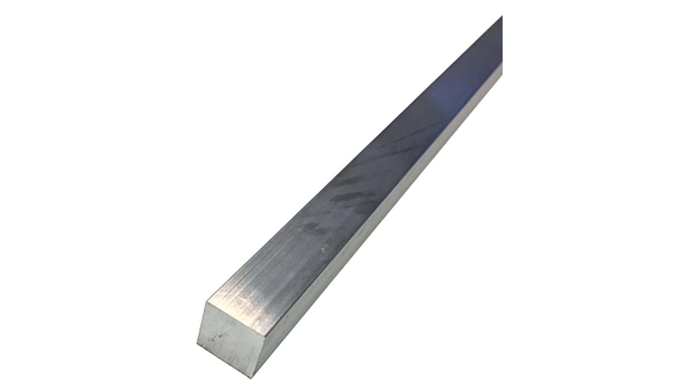 RS PRO Aluminium Square Bar, 12mm W, 12mm H, 1m L