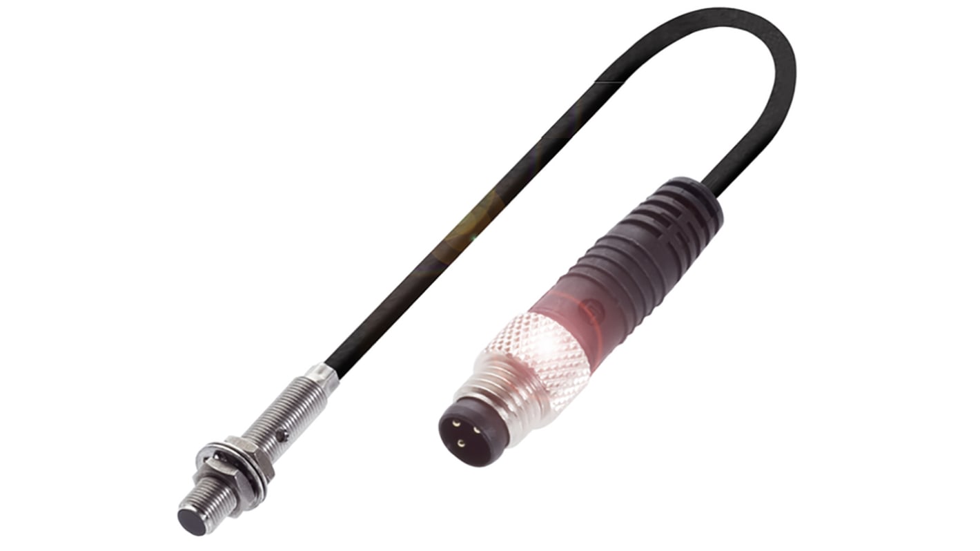 Sensor de proximidad BALLUFF, M5 x 0.5, alcance 1,5 mm, salida PNP, 10 → 30 V dc, IP67, 5kHz