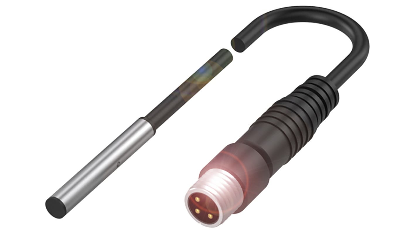 BALLUFF Nærhedssensor, Tasteafstand: 1,5 mm PNP, cylindrisk hus, 10 → 30 V dc