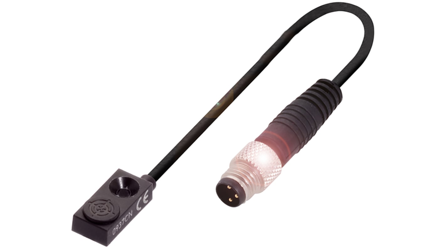 Snímač přiblížení 1,5 mm, výstup: PNP Blok 100 mA 10 → 30 V DC IP67 2.5kHz