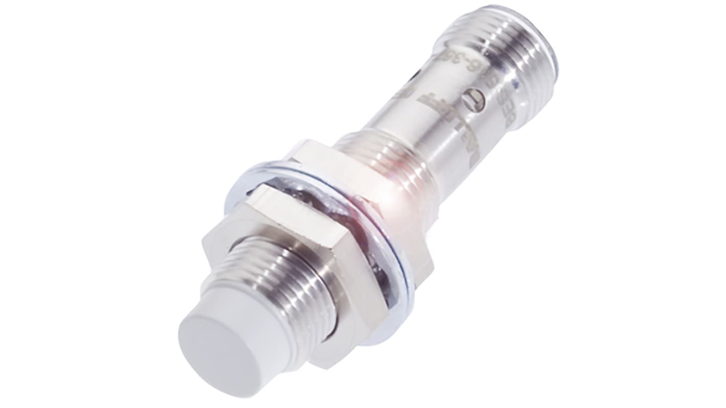 BALLUFF Inductive Barrel-Style Proximity Sensor, M12 x 1, 10 mm Detection, PNP Output, 10 → 30 V dc, IP67