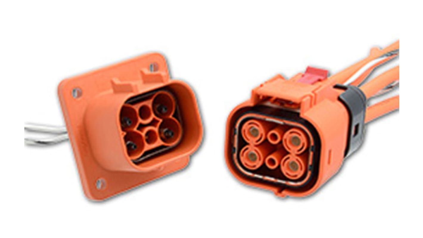 Amphenol Industrial RADSOK Epower Lite EV-Steckverbinder, RADSOK-Buchse mit HVIL, 1-reihig, 2-polig, Male, 4 mm², / 7.5