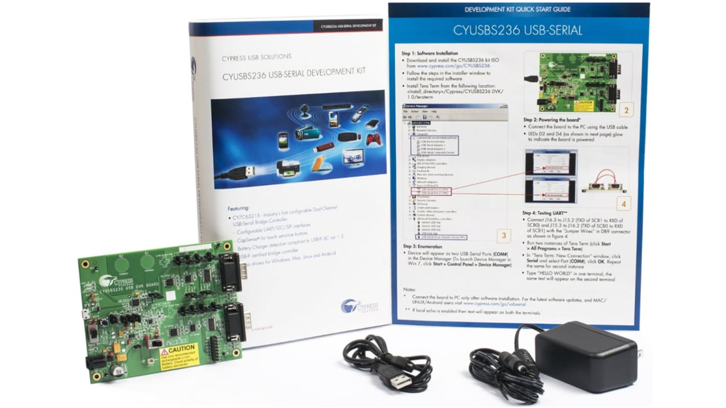 Kit de desarrollo Infineon CYUSBS236