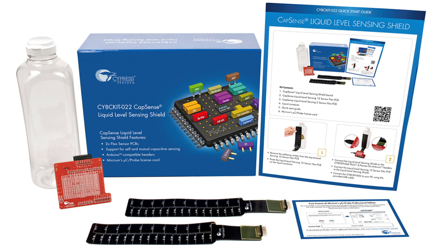 Infineon, CapSense Liquid Level Sensing Shield