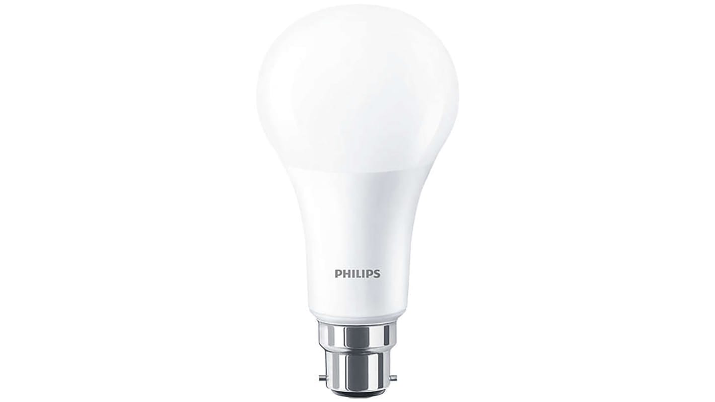 Philips MASTER, LED-Lampe, Kolbenform dimmbar, 15 W / 230V, 1521 lm, B22 Sockel, 2700K warmweiß