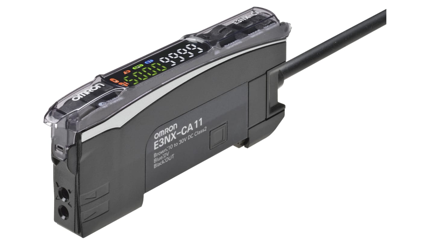 Omron ファイバアンプ E3NX-CA11 2M, IP20, 10 → 30 V dc