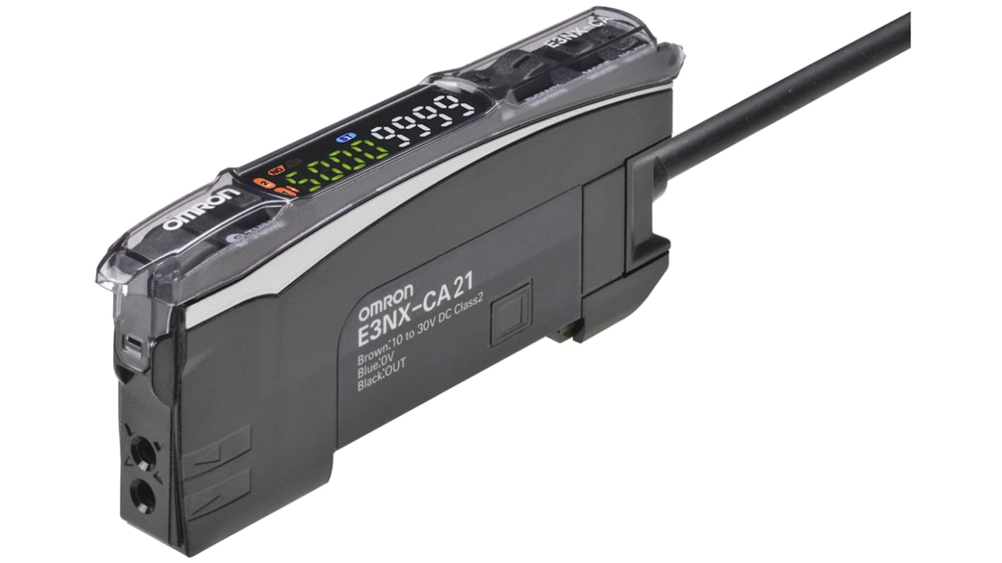 Omron ファイバアンプ E3NX-CA21 2M, IP20, 10 → 30 V dc